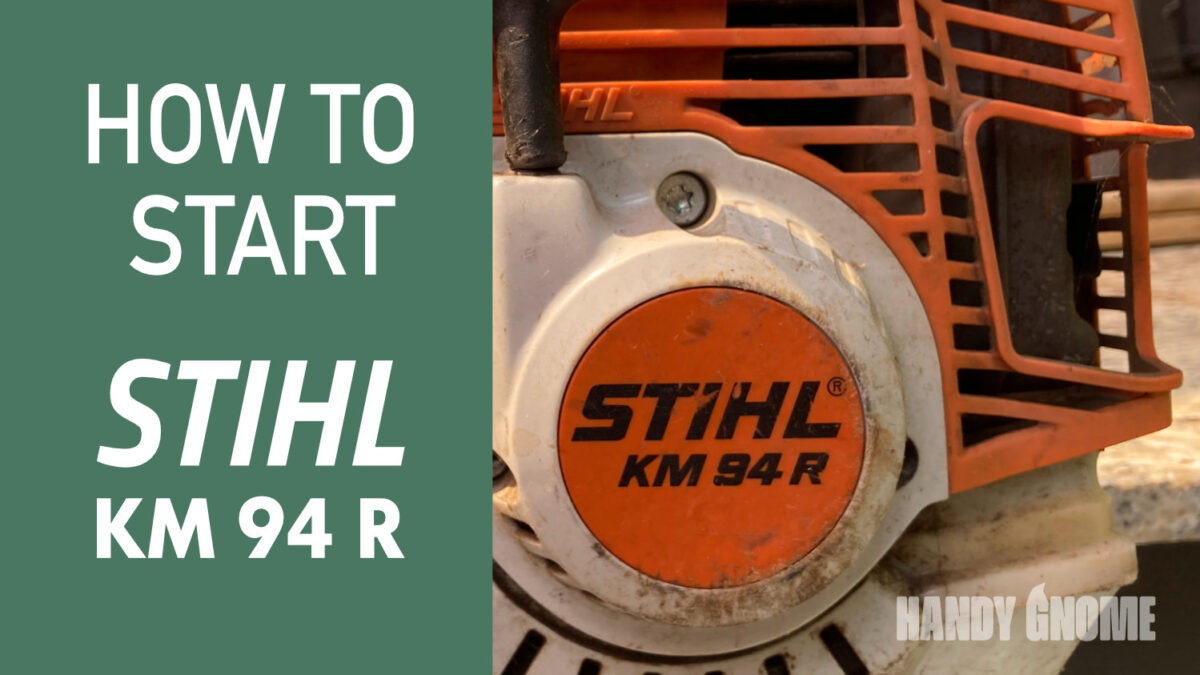 How to start STIHL KM 94 R weed eater